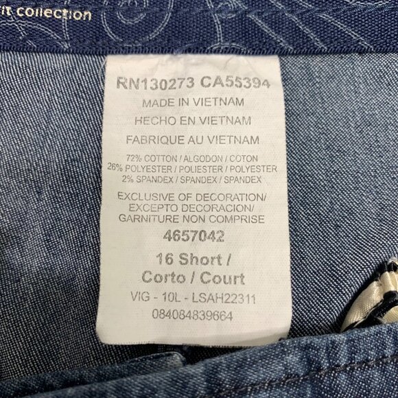 Lee Platinum Label Womens Size 16S Blue Capri Pants Denim Blend - Picture 4 of 12